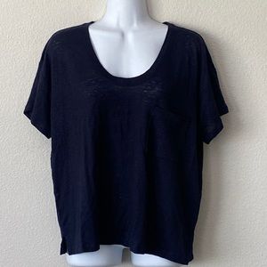 Loft Lou & Grey Linen T Shirt Sz M